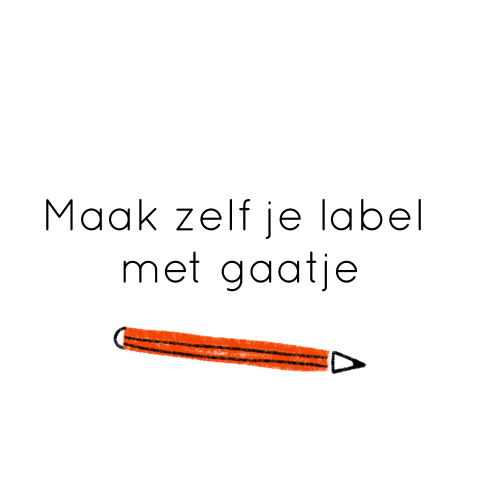 Doopsuiker label rond blanco | 16 stuks